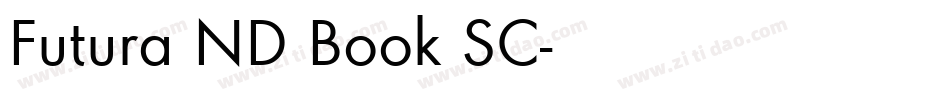 Futura ND Book SC字体转换